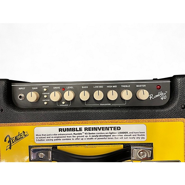 Used Fender Rumble V3 40W 1x10 Bass Combo Amp