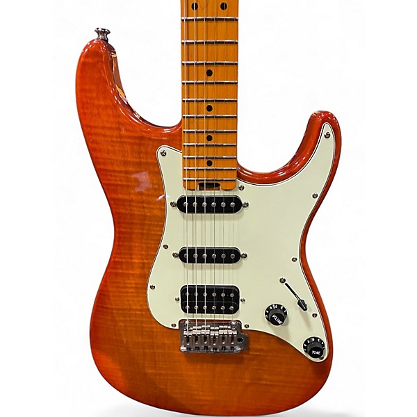 Used Eart CORSAIR NKC3 Orange Solid Body Electric Guitar