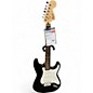 Used Squier Strat Black Solid Body Electric Guitar