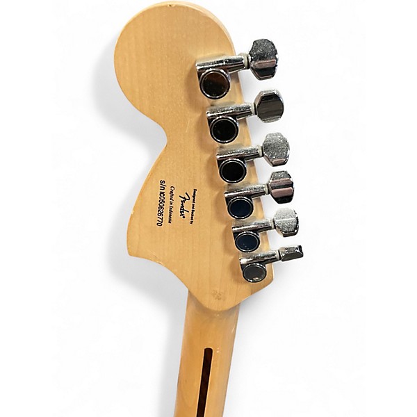 Used Squier Strat Black Solid Body Electric Guitar