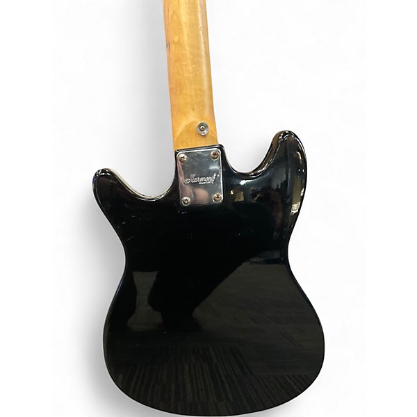 Used Harmony H804 Black Solid Body Electric Guitar