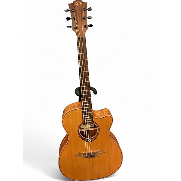 Used Lag Guitars T170ACE Natural Acoustic Electric Guitar