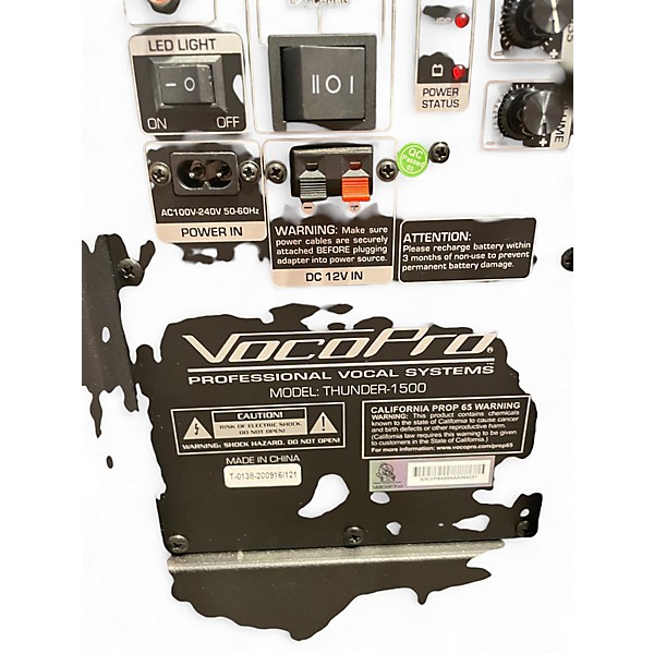 Used VocoPro Thunder 1500 Portable Audio Player