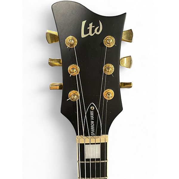 Used ESP LTD SPARROWHAWK Black Solid Body Electric Guitar