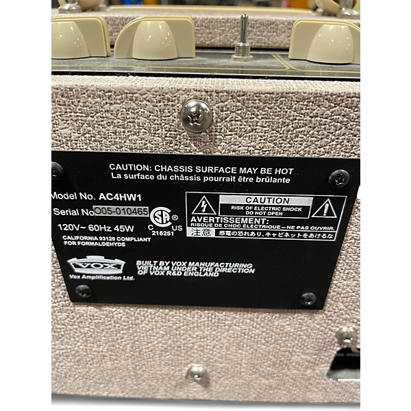 Used VOX AC4HW1 Retro 1x12 Handwired Tube Guitar Combo Amp