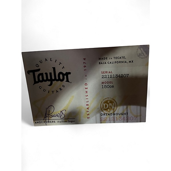 Used Taylor 150CE Natural 12 String Acoustic Electric Guitar