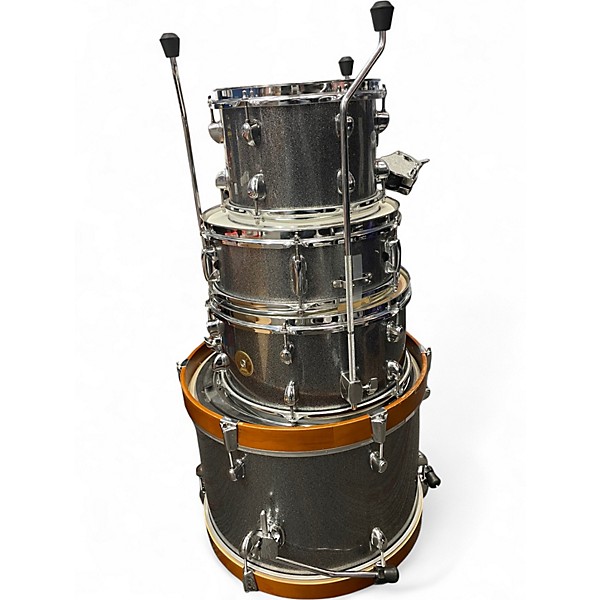 Used TAMA 4 Piece Club Jam Grey Sparkle Drum Kit