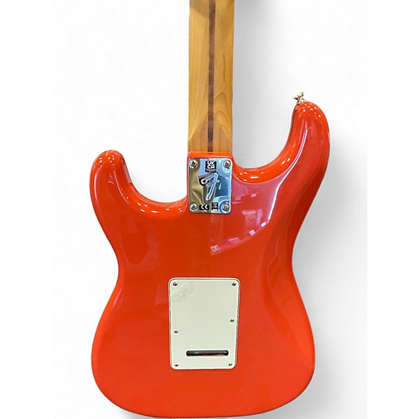 Used 2023 Fender  Stratocaster (Mex) Festia Red Solid Body Electric Guitar