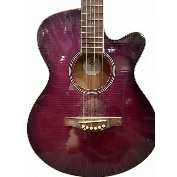 Used Daisy Rock 7501 Purple Acoustic Guitar