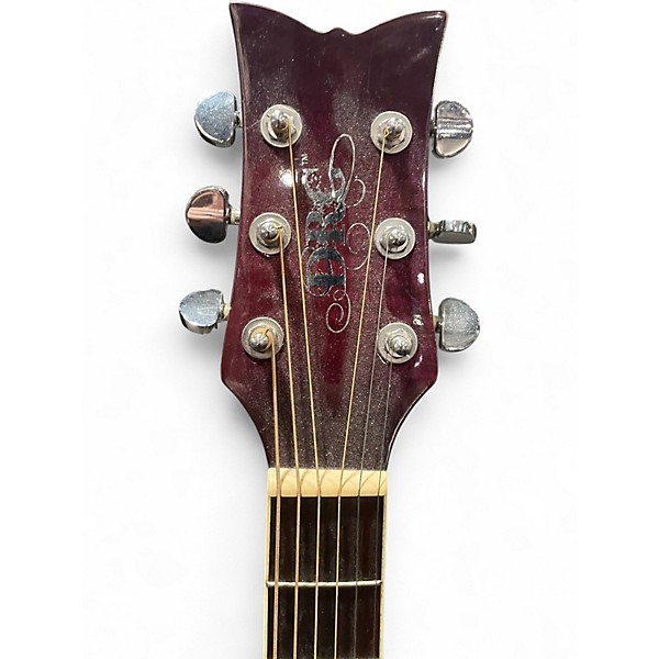 Used Daisy Rock 7501 Purple Acoustic Guitar