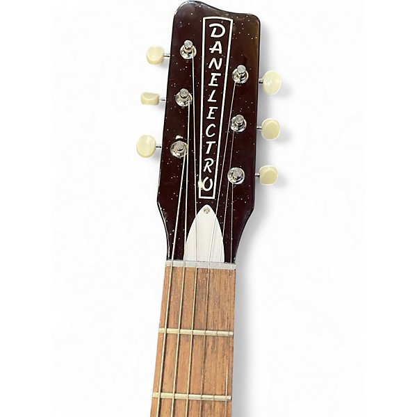 Used Danelectro PRO BROWN SPARKLE Solid Body Electric Guitar