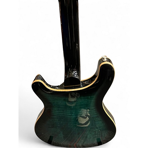 Used PRS Hollowbody II Piezo SE Peacock Blue Hollow Body Electric Guitar