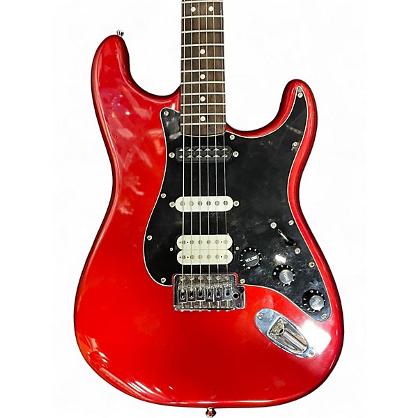 Used Squier Affinity Stratocaster Candy Apple Red Solid Body Electric Guitar