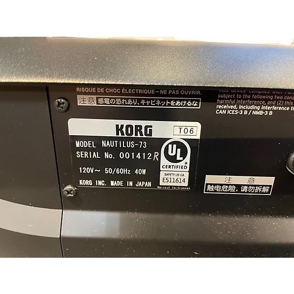 Used KORG NAUTILUS 73 Keyboard Workstation