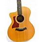 Used Taylor 214CE Left Handed Natural Acoustic Electric Guitar