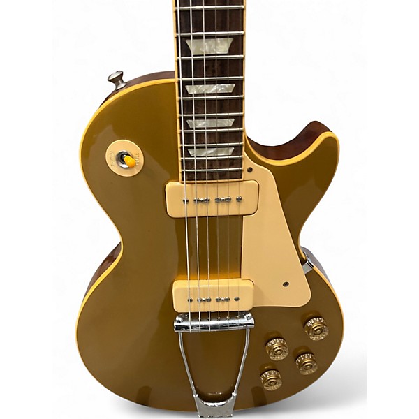 Used 2009 Gibson Les Paul Tribute 1953 Gold Solid Body Electric Guitar