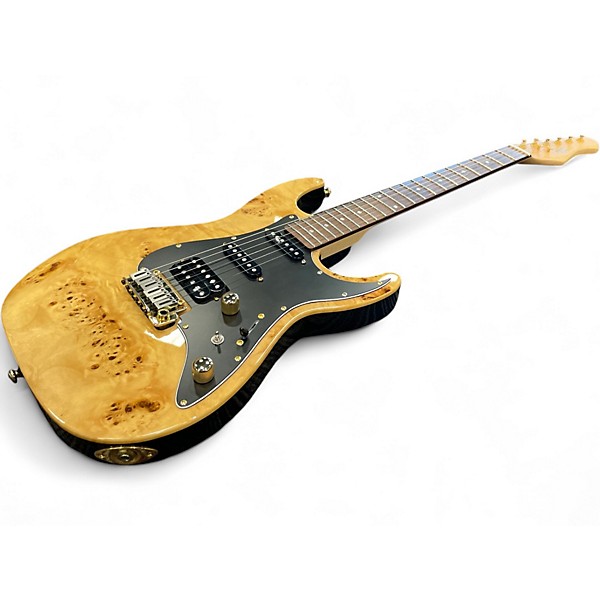 Used Michael Kelly MK60 Burl Ultra Natural Burl Solid Body Electric Guitar