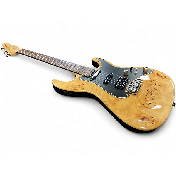 Used Michael Kelly MK60 Burl Ultra Natural Burl Solid Body Electric Guitar