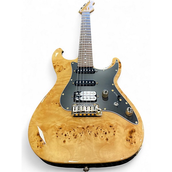 Used Michael Kelly MK60 Burl Ultra Natural Burl Solid Body Electric Guitar