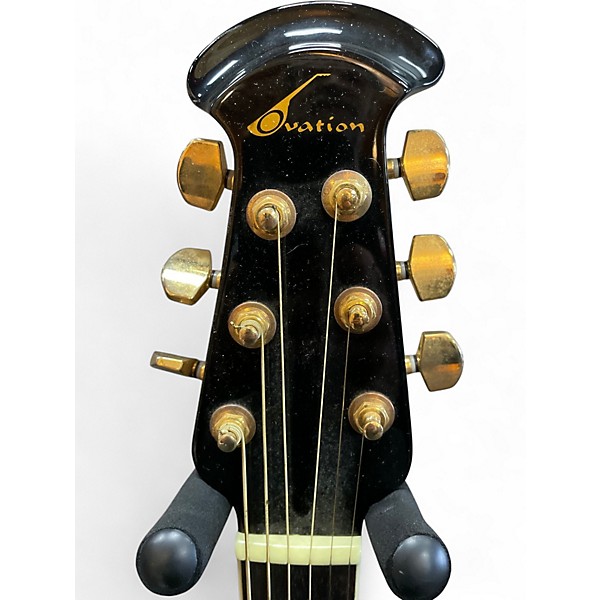 Used Ovation CC44 Black Acoustic Electric Guitar