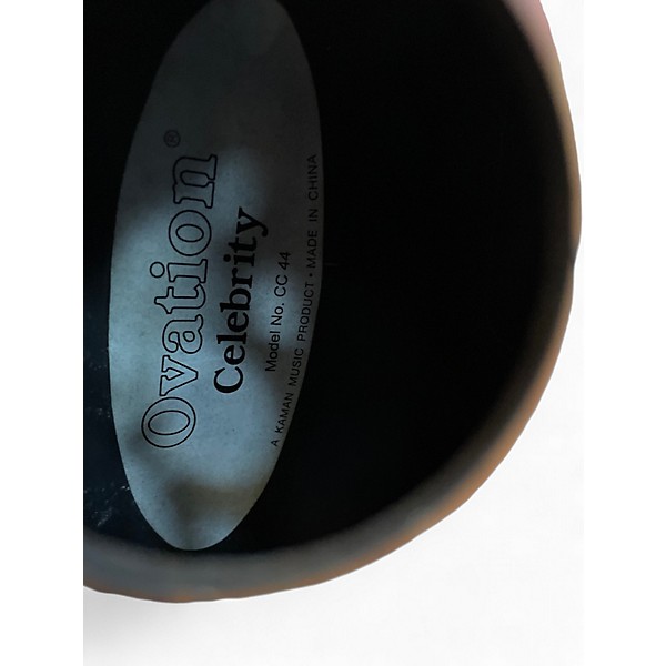 Used Ovation CC44 Black Acoustic Electric Guitar