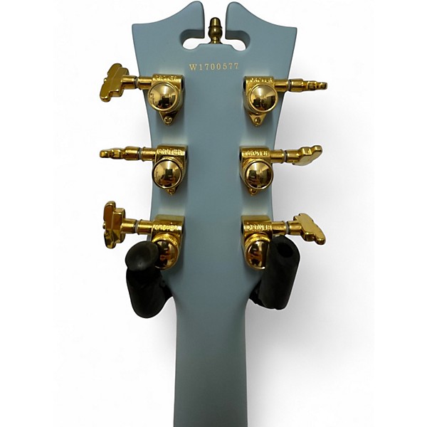 Used D'Angelico DLX SSTP LIGHT BLUE Hollow Body Electric Guitar