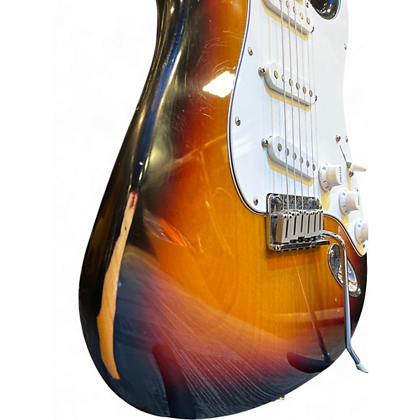Used 1999 Fender American Standard Stratocaster 2 Color Sunburst Solid Body Electric Guitar