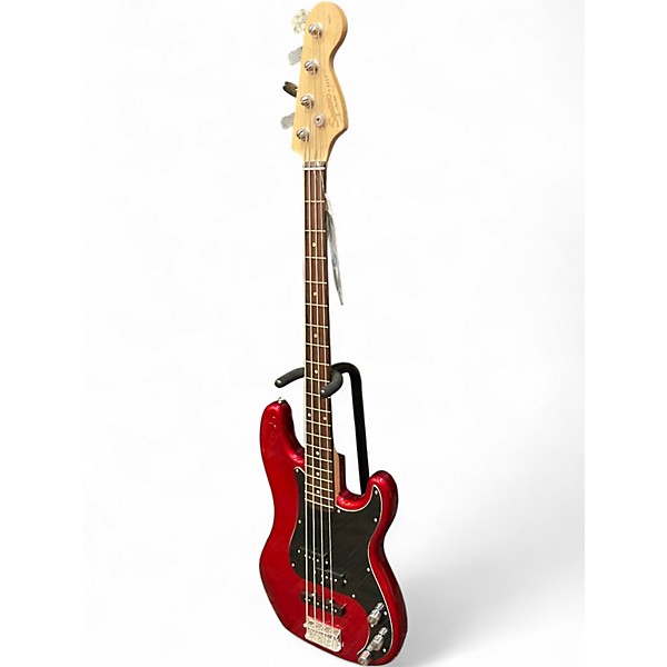 Used Squier Affinity Precision Bass Candy Apple Red Electric Bass Guitar