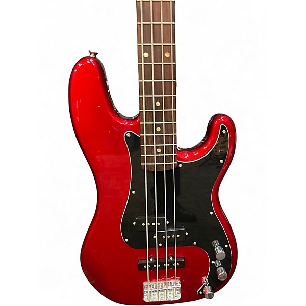 Used Squier Affinity Precision Bass Candy Apple Red Electric Bass Guitar
