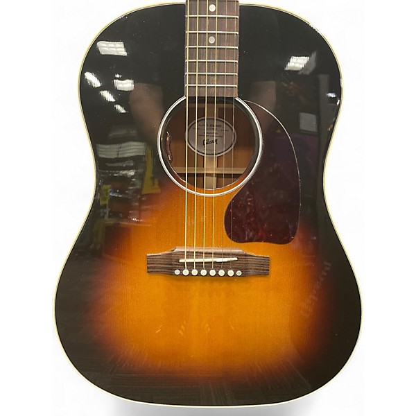 Used 2025 Gibson J45 Standard Tobacco Burst Acoustic Electric Guitar