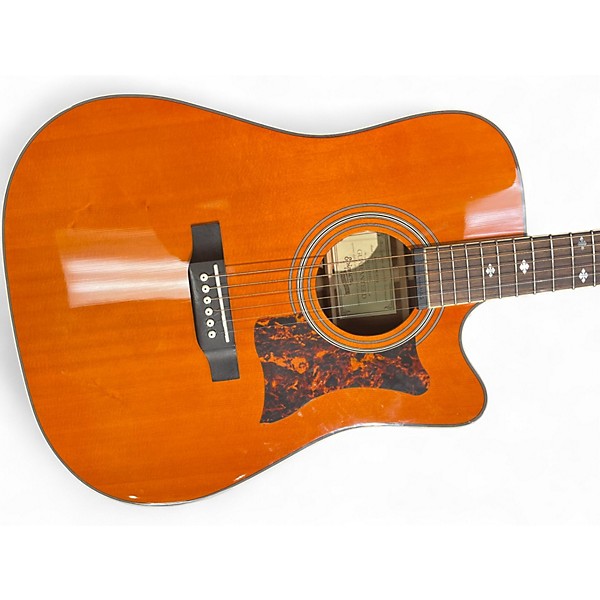 Used 2015 Epiphone Masterbuilt DR-500MCE Honey Blonde Acoustic Electric Guitar