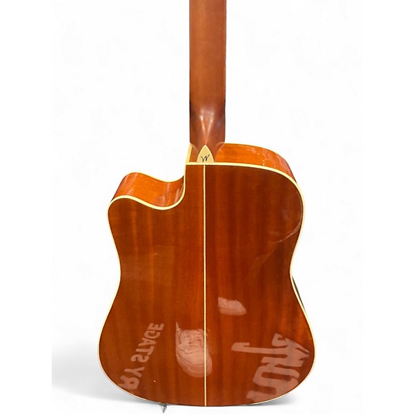 Used Washburn WCD18CE Natural Acoustic Electric Guitar