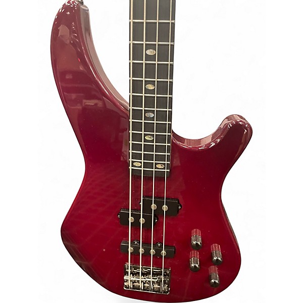 Used Mitchell MB200 DARK RED Electric Bass Guitar