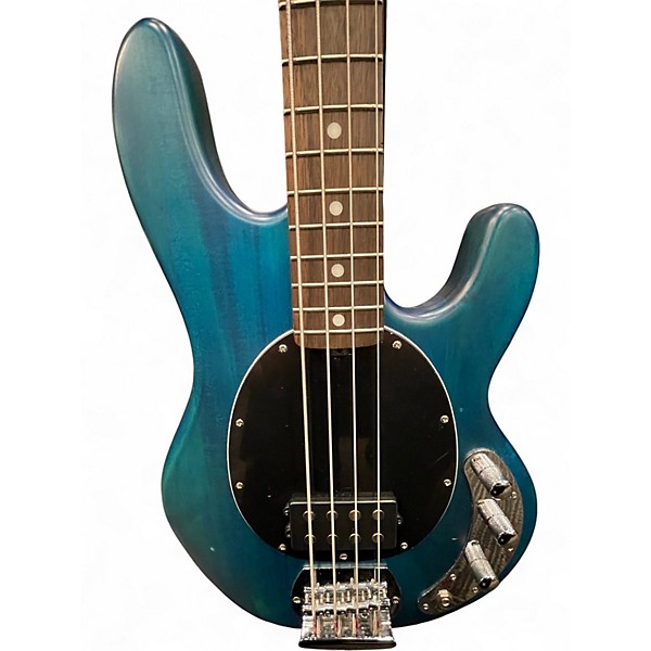 Used Sterling by Music Man Ray4 Ocean Blue Electric Bass Guitar