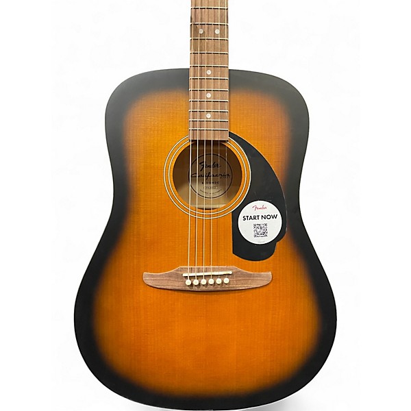 Used Fender Redondo 2 Color Sunburst Acoustic Electric Guitar