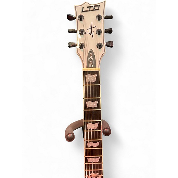 Used 2020s ESP Hetfield Iron Cross White Alpine White Solid Body Electric Guitar