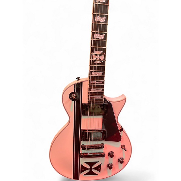 Used 2020s ESP Hetfield Iron Cross White Alpine White Solid Body Electric Guitar