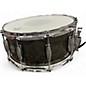 Used Gretsch Drums 6.5X14 BLACK NICKEL OVER STEEL Black Drum