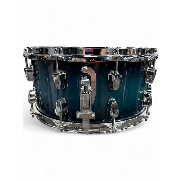 Used Ludwig 7X14 "The Brick" Epic Series 20 Ply Birch Aqua Burst Drum