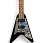 Used 2023 Gibson 70's flying v mirror pickguard  Black Solid Body Electric Guitar