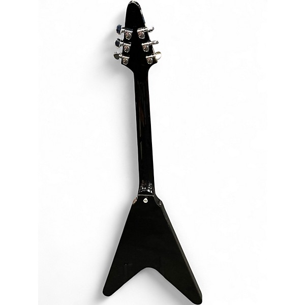 Used 2023 Gibson 70's flying v mirror pickguard  Black Solid Body Electric Guitar