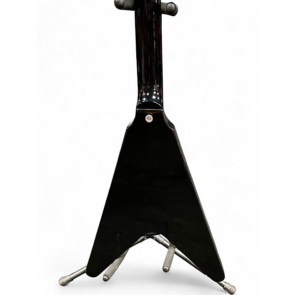 Used 2023 Gibson 70's flying v mirror pickguard  Black Solid Body Electric Guitar