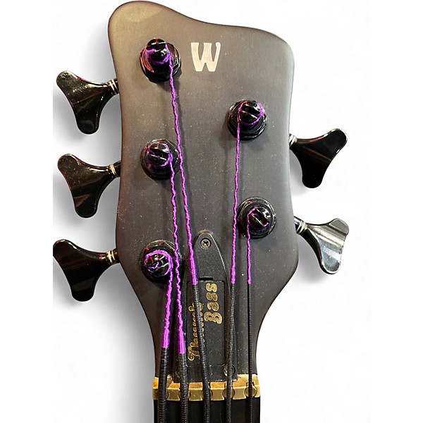 Used Warwick Thumb 5 string neck-thru fretless Bubinga Electric Bass Guitar