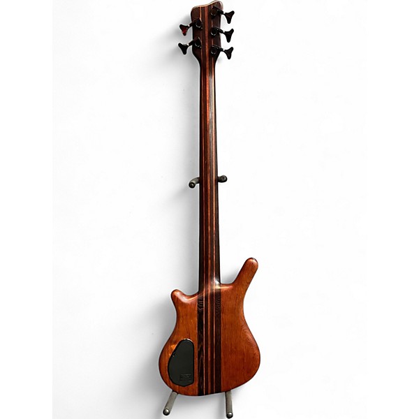 Used Warwick Thumb 5 string neck-thru fretless Bubinga Electric Bass Guitar