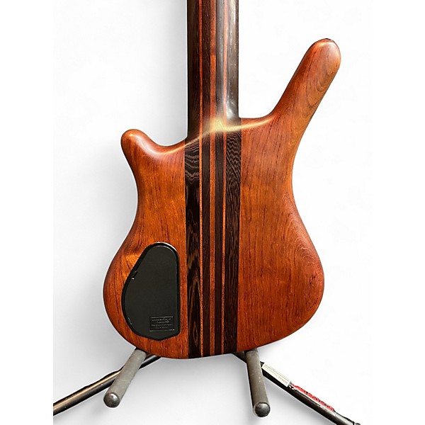 Used Warwick Thumb 5 string neck-thru fretless Bubinga Electric Bass Guitar