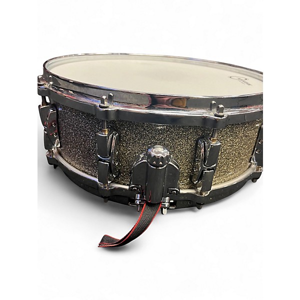 Used Pearl 5X14 Reference Snare Gold sparkle  Drum