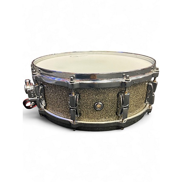 Used Pearl 5X14 Reference Snare Gold sparkle  Drum