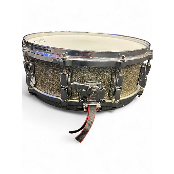 Used Pearl 5X14 Reference Snare Gold sparkle  Drum