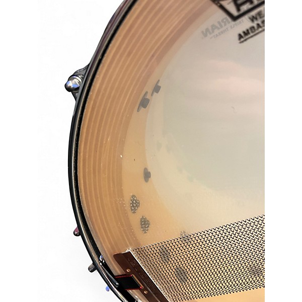Used Pearl 5X14 Reference Snare Gold sparkle  Drum