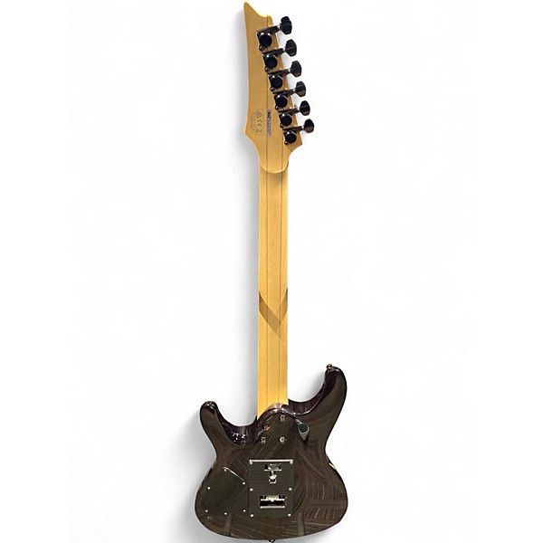 Used Ibanez JIVAX Nita Strauss Signature Transparent Black Solid Body Electric Guitar